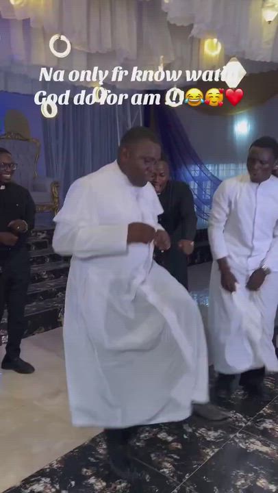Viral video of Reverend father showing his legwork moves