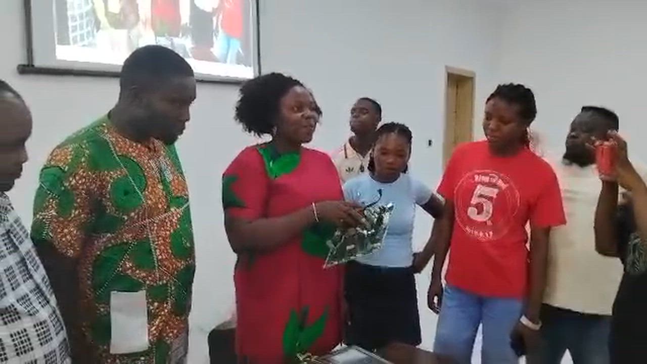 Action from the ongoing 3-month ICT and Phone Repair training programme organized by Hon. C.S. Possi...