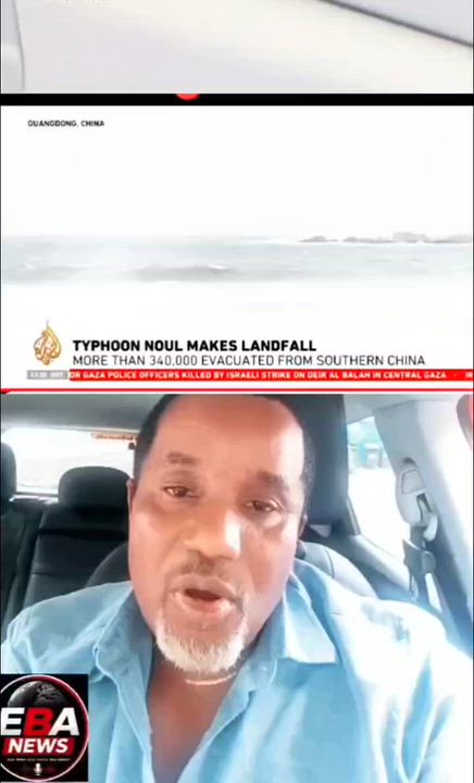Update from China: Landfall and Ship Sinking