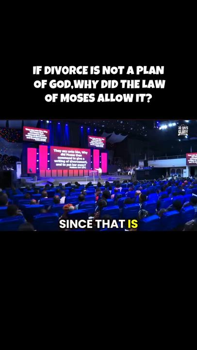 ON DIVORCE Global Baba explains scriptures... 

Hear JESUS❗Matthew 19:7.

The one that walks away i...
