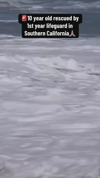 Breaking: 16 Year old lifeguard boy save 10 from drowning in a heavy wave. A living legend.