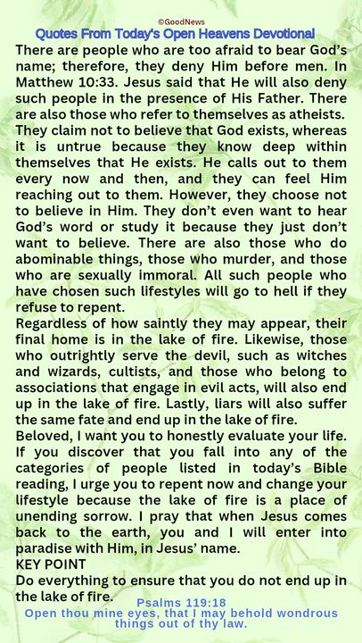 #QuoteFromTodaysOpenHeaven
Read through and follow the steps and action points. Be inspired, love Go...
