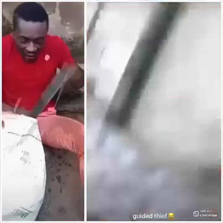 Residents take to their heels after unrepentant thief they apprehended chased them with a machete af...