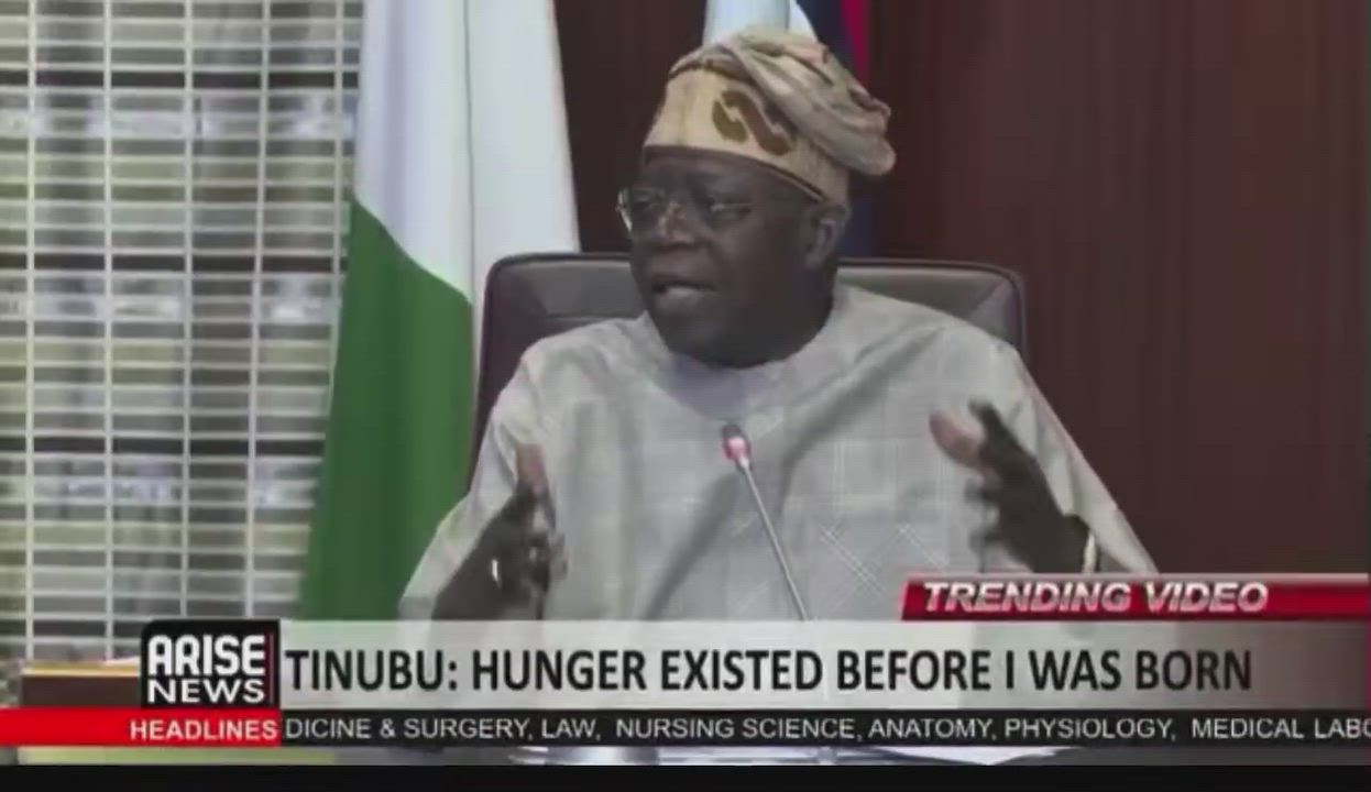 When the man you voted to eradicate hunger tells you that hunger was in Nigeria before he was born....