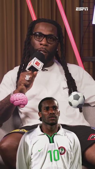 “I’m not doing that Ronaldo and Messi stuff” said Burna Boy after naming Nigerian #football legend J...