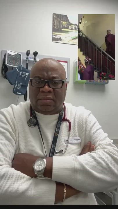 Nigerian-Canadian doctors reacts to pretty Mike entrance to peller's wedding