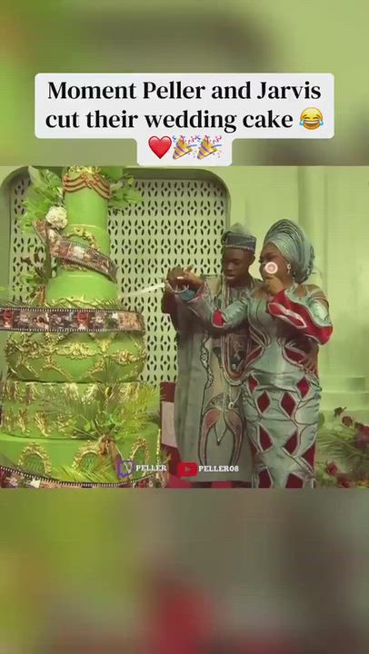 peller and jarvis cut their wedding cake 🎂 ❤️
