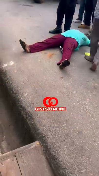 Distressing moment as a woman loses consciousness while her shop is being demolished