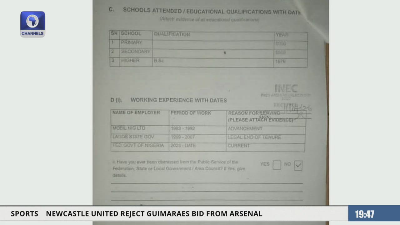 "Tell Nigerians which primary and secondary schools you attended," 

~ ADC chieftain Kalu Kalu chall...