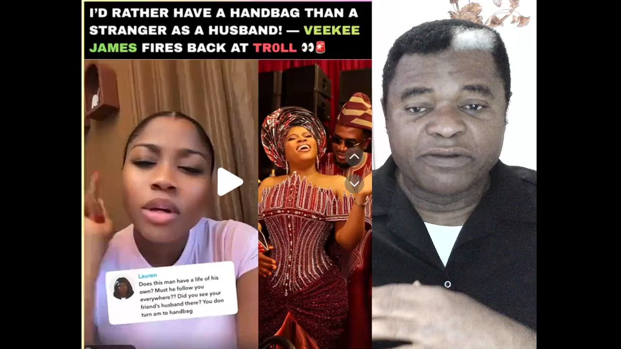 Veekee James Defends Her Marriage, Says Her Husband Has 'No Life' and Is Her 'Handbag'