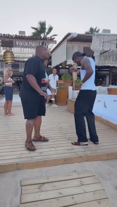 Video of Victor Osimhen and Cubana Chiefpriest chilling together in Mykonos Greece 🇬🇷