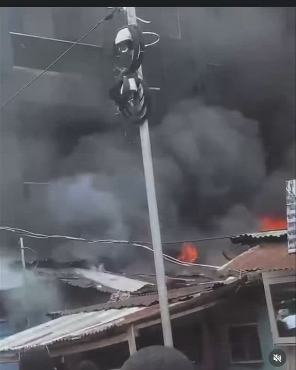 There is a fire outbreak on Abudu street along University road in Lagos state. The cause of the fire...