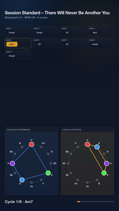 Session Standard – There Will Never Be Another You | Harmony Progression Grid

A JolyMusic harmony v...