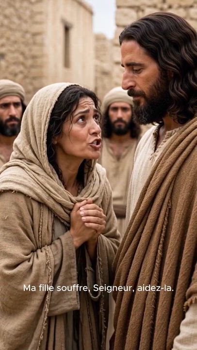 She refused to give up—and Jesus honored her faith. 🙏✨ A powerful reminder that persistent faith c...
