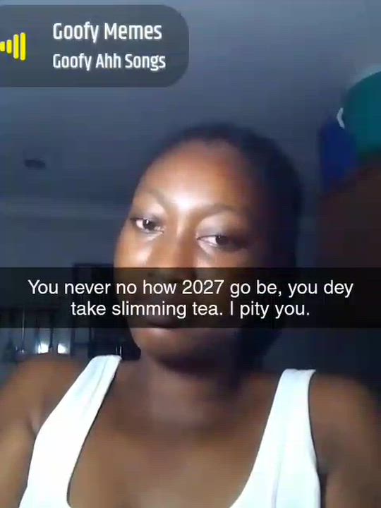 You never know who go be president ooo