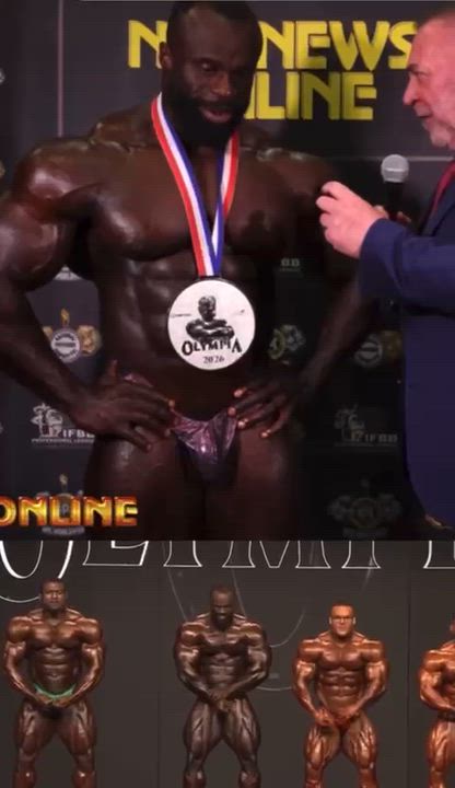 Nigerian-born bodybuilder Samson Dauda finished second in the Men’s Open division at the 2026 Mr. Ol...