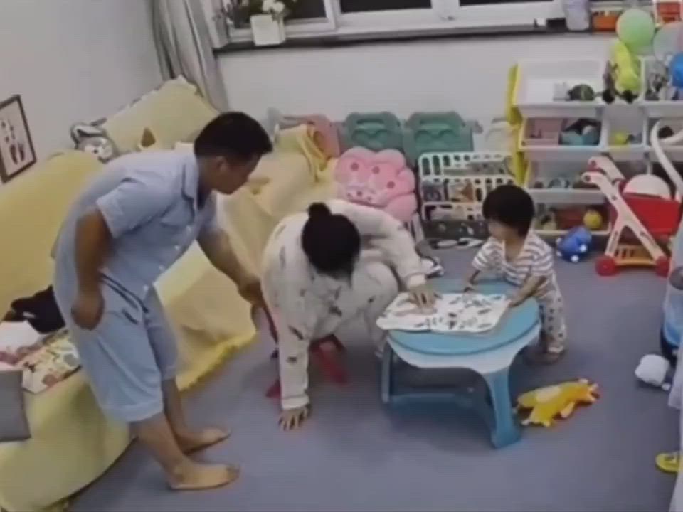 This is the proof that a child's behaviour is molded around their parent behavious, they simply copy...