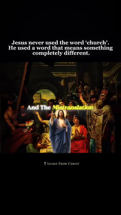 Understand what the word 'CHURCH' really means. Many think it's a building...⛪