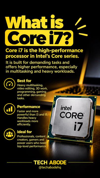 What does Core i3/i5/i7 actually mean?”

Explain generations vs processor tiers.

💻 Core i7 doesn’t...