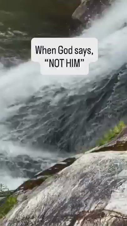 When God says , 'HE IS NOT THE ONE FOR YOU'.
