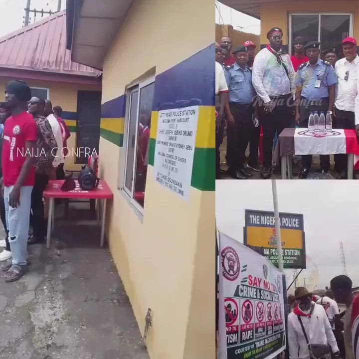 Cultists Renovated a Police Station in Rivers State.