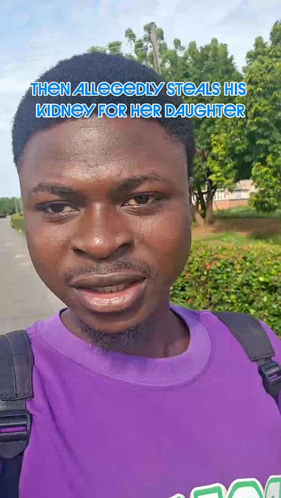 Sugar mummy flies sugar boy on holiday then allegedly takes his kidney for her daughter.

Exact case...