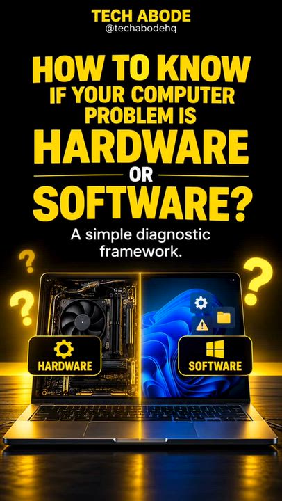 💻 Hardware or Software? 🤔

Not every computer problem needs a technician! 🔧 Learn to spot the dif...